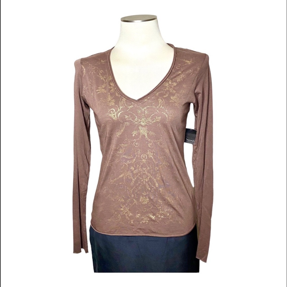 Tahari Long Sleeve Shirt T-shirt